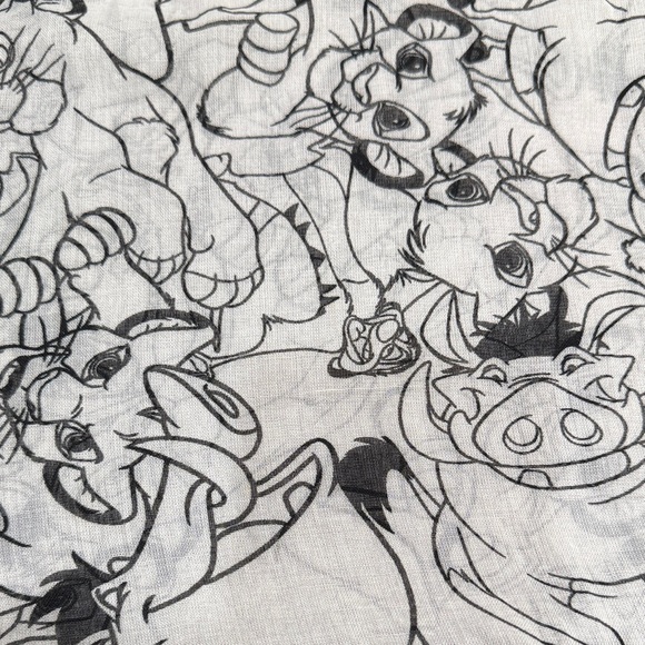 Disney Lion King Character Scarf - Black and White - Picture 2 of 3